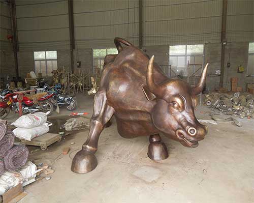 城市銅牛雕塑