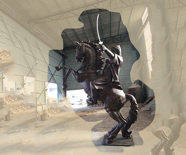 鐵木真騎馬銅像