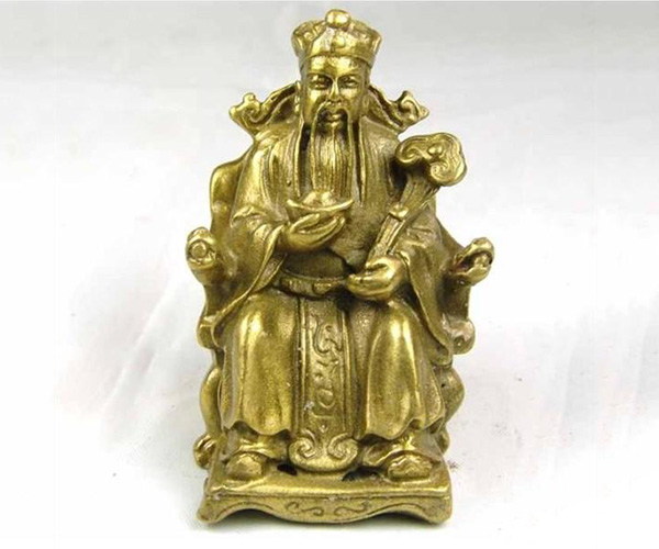 銅雕財(cái)神像圖片