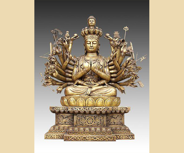 鑄銅千手觀音菩薩佛像